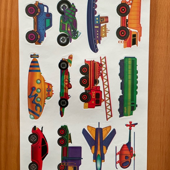 🎏 Toy transportation stickers - Picture 3 of 3